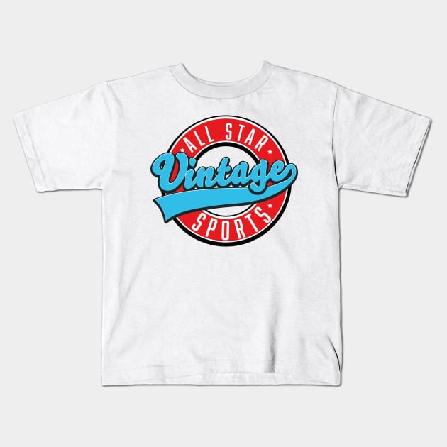 All star vintage sports Kids T-Shirt by nickemporium1